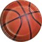 Party Central Sports Fanatic Basketball Disposable Paper Party Lunch Plates - 7" - Club Pack of 96
